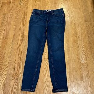 Madewell 10” high-rise skinny jeans size 28